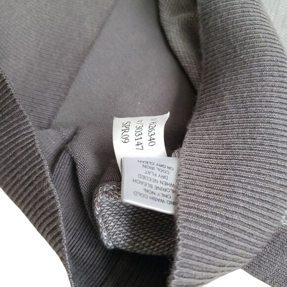 Banana Republic Sweater Mens Small Gray Two Tone Silk Blend Preppy - Picture 11 of 11